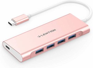 USB TypeC ハブ 5in1 4ポート 機能拡張 PD充電機能 USB-C 変換アダプタ hub MacBook Air 13 2018 MacBook Pro 13&15 ChromeBoo