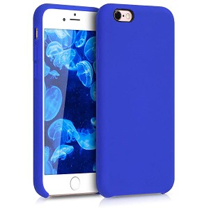 iPhone 6 6S スマホケース ケース TPU ゴムコーティング スマホカバー 携帯 マット 保護ケース ロイヤルブルー 送料無料