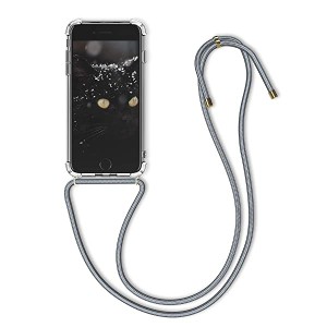 iPhone 7 8 スマホケース ケース ネック ショルダー ストラップ付き スマホ シリコン カバー 首かけ 斜めがけ