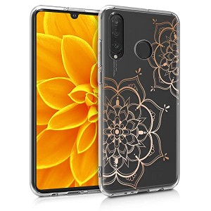 Huawei P30 Lite スマホケース ケース TPUシリコン スマホカバー フラワーツインズデザイン ファーウェイ P30 ライト 送料無料