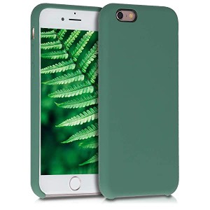 iPhone 6 6S スマホケース ケース TPU ゴムコーティング スマホカバー 携帯 マット 保護ケース フォレストグリーン 送料無料