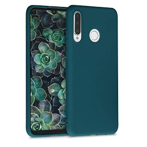 Huawei P30 Lite スマホケース ケース TPU スマホカバー シンプル 携帯 耐衝撃 保護ケース メタリック翡翠色 送料無料