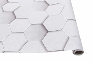 壁紙シール リメイクシート DIY 洋風 45ｘ600cm 防水 耐熱 防カビ 防汚 蜂の巣型 接着剤不要