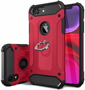 iPhone6S ケース / iPhone6 ケース リング付き 耐衝撃 TPU クリア 軽量 薄型 指紋防止 全面保護 米軍MIL規格取得 スタンド機能  ...