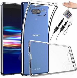 Sony Xperia 10 Plus/Xperia XA3 Ultraケース カバー Qi充電対応 ワイヤレス充電対応 TPU ス... [ストラップ2種&ストラップホール付]