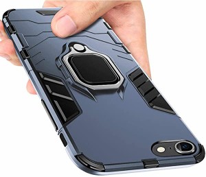 iPhone 6Plus ケース スマホケース リング付き 耐衝撃 全面保護 米軍MIL規格TPU PC クリア車載対応ホルダー対応 軽量 薄型 指紋 ...