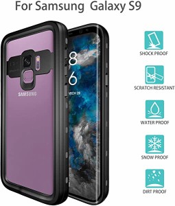 Samsung Galaxy S9 防水ケース DINGXIN 防水 防雪 防塵 耐震 耐衝撃 IP68防水規格 指紋認証対応 docomo SC-02K au SCV38 ギャラ ...