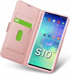 Samsung Galaxy S10 ケース 手帳型 薄型 スマホカバー PUレザー 全面保護 耐衝撃 マグネット付き ワイヤレス充電対応 カード収納...