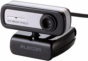 送料無料 ELECOM WEBカメラ 200万画素 マイク内蔵 MAC対応 ブラック UCAM-C0220FBNBK ...