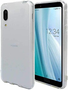 AQUOS sense3 plus shv46 スマホケース クリア  携帯カバー  耐衝撃 薄型 耐熱性 シンプル 高光沢 軽量 ソフト ラバーケース ストラッ ..