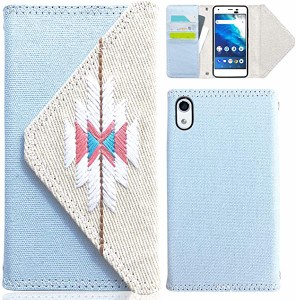 送料無料 Android One S4 J デニム×刺繍オルテガ柄手帳ケース 黒TPU 手帳ケース 手帳 手帳型 手帳カバー 手帳型ケース 手帳 ...