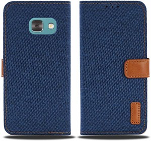 Galaxy Feel docomo SC-04J 対応 Samsung スマホケース 手帳 (ダークブルー) 全面保護 ベス 新型モデル デニム デザイン