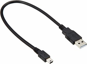 送料無料 USBケーブル miniB USB2.0 (USB A オス to miniB オス) フェライト内蔵 0.3m USB-FSM503 エレコム ...