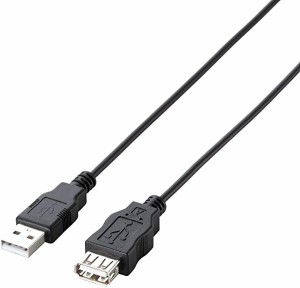 送料無料 USB延長ケーブル USB2.0 Aオス-Aメスタイプ 1.5m ブラック U2C-JE15BK エレコム 2010年モ ...