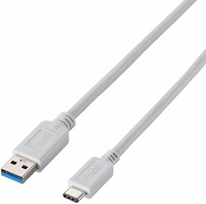 送料無料 USB-Cケーブル A-C 2m USB3.1 ホワイト USB3-APAC20WH エレコム ...