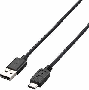 送料無料 USBケーブル Type C (USB A to USB C) 4.0m USB2.0準拠 3A出力 最大480Mbps ブラック U2C-AC40BK エレコム ...