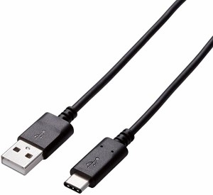 送料無料 USBケーブル Type C (USB A to USB C) 1.0m USB3.1認証品 3A出力 最大10Gbps ブラック USB3-AC10NBK エレコム ...