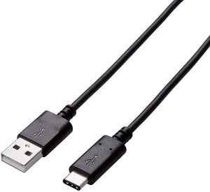 送料無料 USBケーブル Type C (USB A to USB C) 0.5m USB3.1認証品 3A出力 最大10Gbps ブラック USB3-AC05NBK エレコム ...