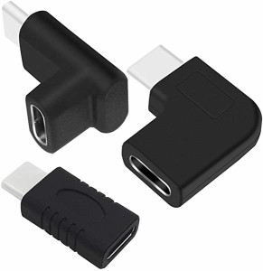 送料無料 3個90度USBタイプCオス - メスアダプタ 90度上下左右アングルタイプC USB 3.1オス - メスアダプタ＆タブレット＆携帯電話 ...