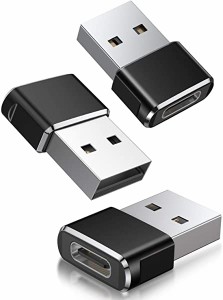 送料無料 USB CメスからUSBオス変換アダプター 3パック  for iPhone 11 Pro Max Airpods iPad 2018 Samsung Galaxy Note 10 S20 Plus ...