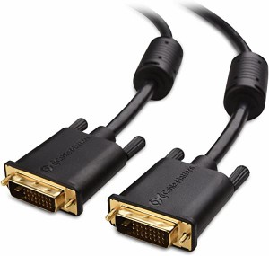 DVI ケーブル DVI-D ケーブル 金メッキ端子 2K解像度 3m DVI-D デュアルリンクケーブル DVI-DVI オス オス ディスプレイケーブル