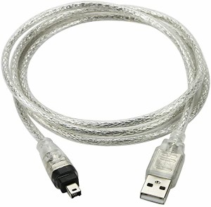 USBオスto Firewire IEEE 1394 4ピンオスiLinkアダプタコードケーブルfor Sony dcr-trv75e DV 送料無料