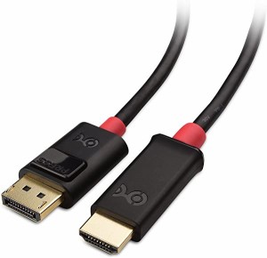 DisplayPort HDMI 変換ケーブル ディスプレイポート hdmi 変換 DP HDMI 変換ケーブル 4K解像度 2m ブラック