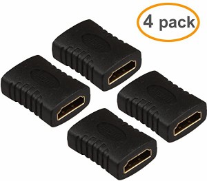 4本HDMIとHDMI延長コネクター《メスとメス》 (4X HDMI 変換アダプタ) 送料無料 4x hdmi 変換アダプタ