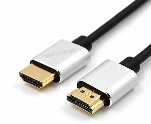 【ハイスピード】 HDMIケーブル 2m HDMI 2.0 4K 60Hz スリム 細線 タイプ 太さ約4.2mm ニンテンドー switch スイッチ PS3 PS4 対 ...