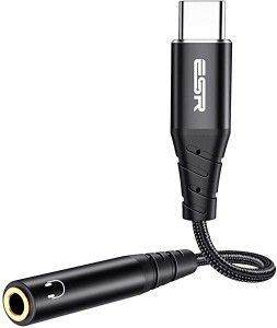 タイプCイヤホン変換ケーブル Type-Cイヤホンジャック 3.5mm Aux端子USB-Cイヤホン 音声通話 音量調節 音楽 対応機種:iPad Pro 2