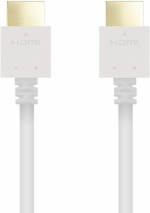 【ハイスピード】 HDMI ケーブル 3m 1.4 4K 3DフルHD イーサネット対応 スリムコネクタ ホワイト DH-HD14EB30WH