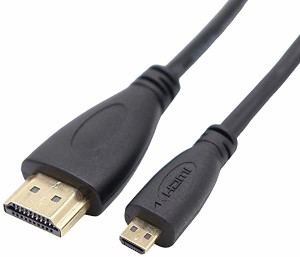 【ハイスピード 高速データ転送】 HDMI オス to micro HDMI オス 変換ケーブル HDMIタイプAオス-micro HDMIタイプC micro オス 金メッキ