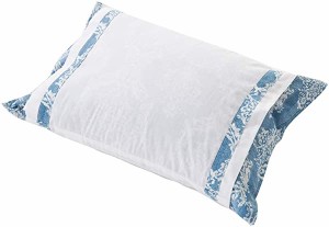 枕 まくら そば殻 そばがら そば枕 そばまくら (ブルー, オーナメント柄)
