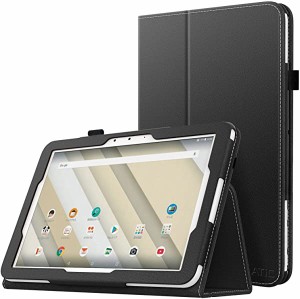 Qua tab QZ10 ケース 手帳型 スタンド機能 落下防止 衝撃吸収 軽量 薄型 全面保護 Qua Tab QZ10 KYT33 10.1インチタブレット用カ...