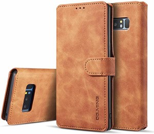 Galaxy Note8ケース 手帳型 面白い 本革 レザー 携帯ケース キラキラ 経典型 財布型 全面保護 qi 充電 ワイヤレス充電 フリップ ...