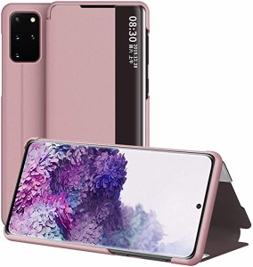 Galaxy S20のケース 手帳型 ミラー 面白い 知能休眠 PUレザー 携帯ケース キラキラ フォリオ 財布型 全面保護 画面可視 qi 充電 ...