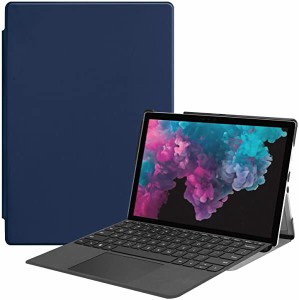 Surface Pro 7 ケース 12.3インチ 第10世代 サーフェスプロ7 カバー 軽量 薄型 耐衝撃 傷防止 PU レザー スマートカバー ハード ...