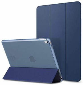 iPad Pro 9.7 ケース iPad Pro 9.7インチ 2016専用 タブレットケース 半透明PCバックケース 3つ折りスタンド 衝撃吸収 PUレザー ...