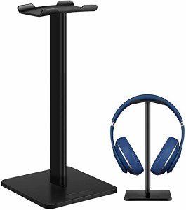 ヘッドホンスタンド ヘッドセットスタンド Sony Audio-Technica BOSE AKG Beats Panasonic KingTopなど対応 Black-S 送料無料