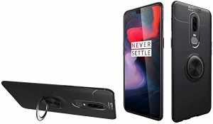 OnePlus 6 ケース リング付き oneplus 6 リングケー ス oneplus 6 携帯カバー リング TPU 軽量 リング付き スタンド 車載ホルダ ...