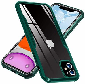 iPhone 11 ケース クリア 透明 耐衝撃 クリア iPhone 11 カバー 薄型 米軍MIL規格 耐衝撃 カメラ保護 衝撃吸収 TPUバンパー Qi充...