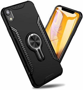 iPhone xr ケース 耐衝撃 全面保護 スタンド機能 車載ホルダー 擦り傷防止 薄型 軽量 滑り止め 携帯カバー リング付き 防塵 着脱...