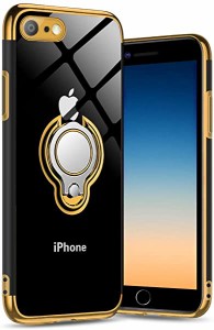 iPhone6s ケース iPhone6 ケースリング付き 透明 TPU マグネット式 車載ホルダー対応 全面保護 耐衝撃 軽量 薄型 携帯カバー ス ...