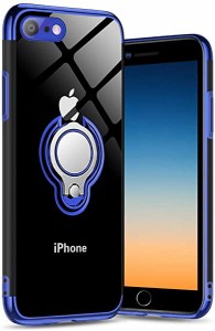 iPhone6s ケース iPhone6 ケースリング付き 透明 TPU マグネット式 車載ホルダー対応 全面保護 耐衝撃 軽量 薄型 携帯カバー ス ...