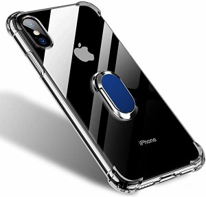 iphone xs max ケースリング クリア 耐衝撃 スマホリング カバー リング カメラ保護 衝撃吸収 透明 TPU リング付き レンズ保護  ...