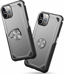 iphone11 pro maxケースリング付き 回転スマホケース 耐衝撃 スマホリング カバークリア 指紋防止 TPU 全面保護 軽量 レンズ保護...