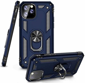 iPhone XS Max ケース リング付き PC 対応 落下衝撃吸収 TPU フルプロテクトデザイン スマホケース ケース 耐衝撃 防塵 360度回 ...