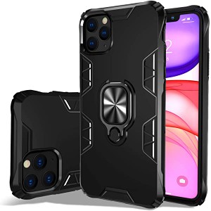 iPhone 11 Pro Max ケース リング付き 耐衝撃 全面保護ケース TPU 360°専用 衝撃防止 スマホケース シリコン ケース 車載ホルダ...