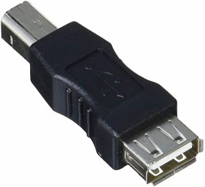 USB 変換コネクタ USB A(平型メス)-USB B(角型オス) SUAF-UBMB...