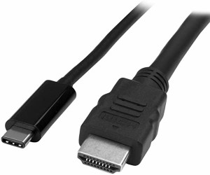 USB type-c HDMI変換アダプタケーブル 1m 4K 30Hz 入力:USB Type-C(オス) 出力:HDMI(オス)...